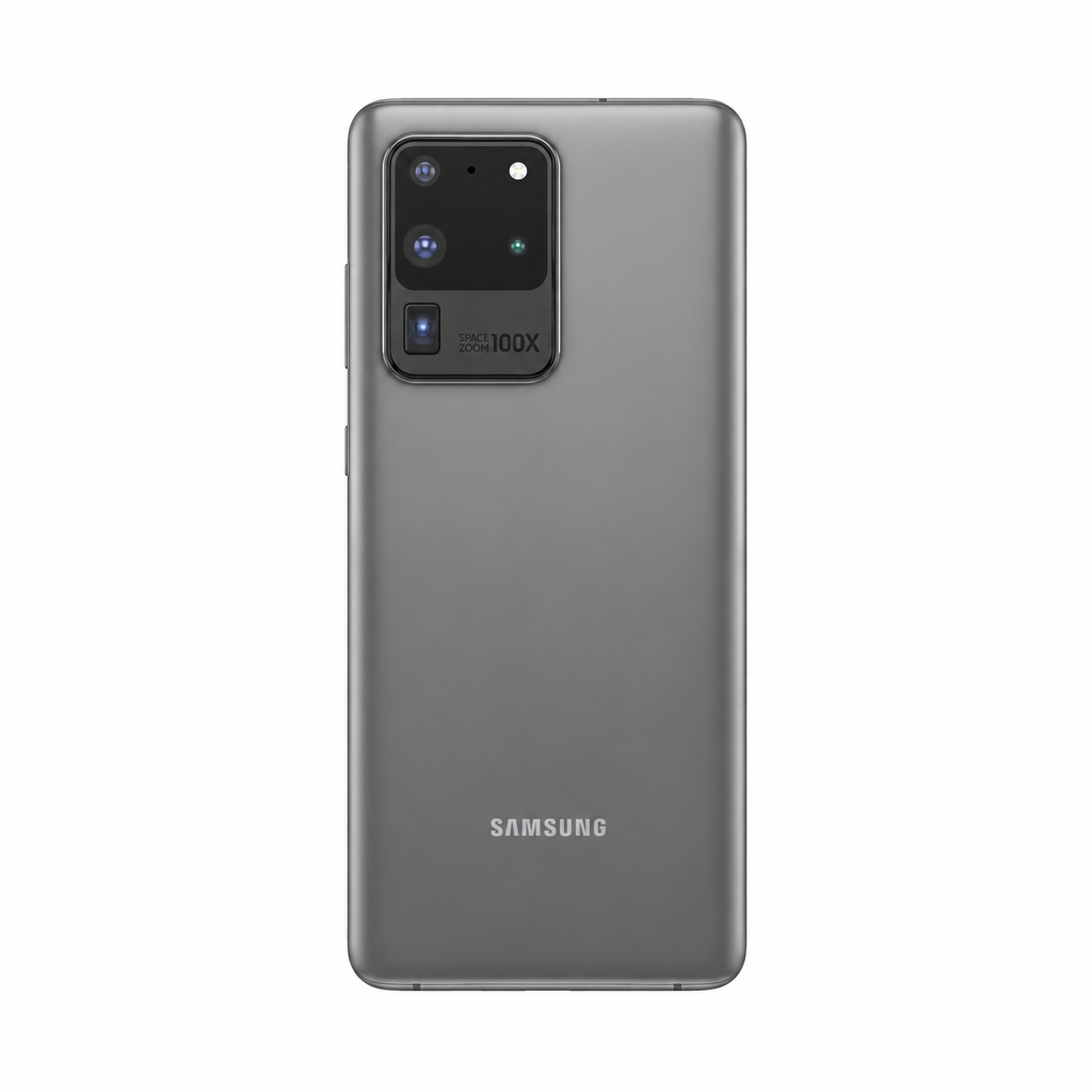 Samsung Galaxy S20 Ultra matte gray product image on a white 1000x1000 background with balanced margins