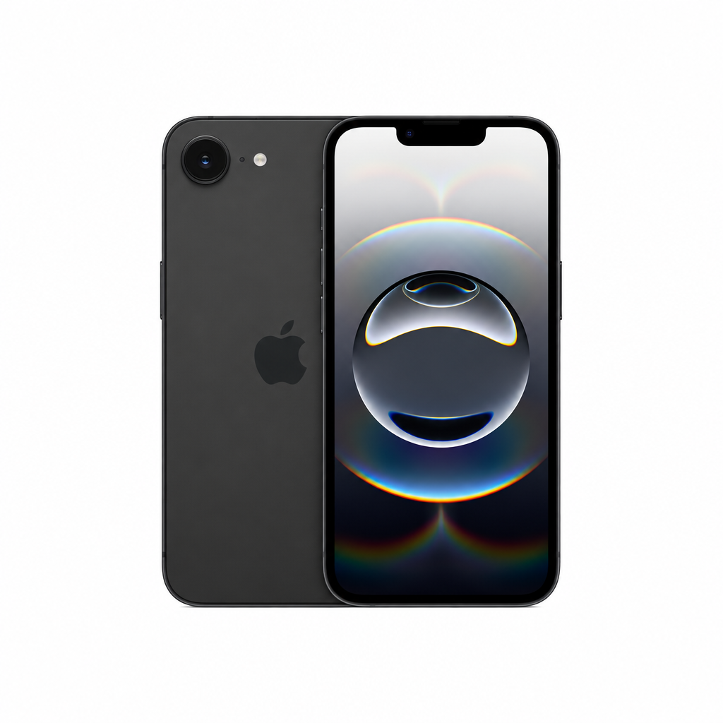 iPhone 16e product image on a white 1000x1000 background