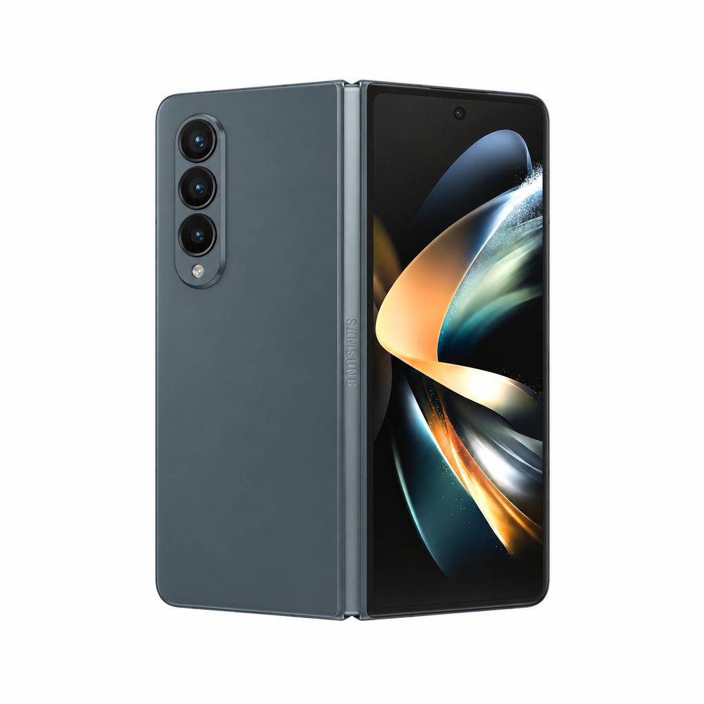Samsung Galaxy Z Fold4 dark gray product image on a white 1000x1000 background with balanced margins