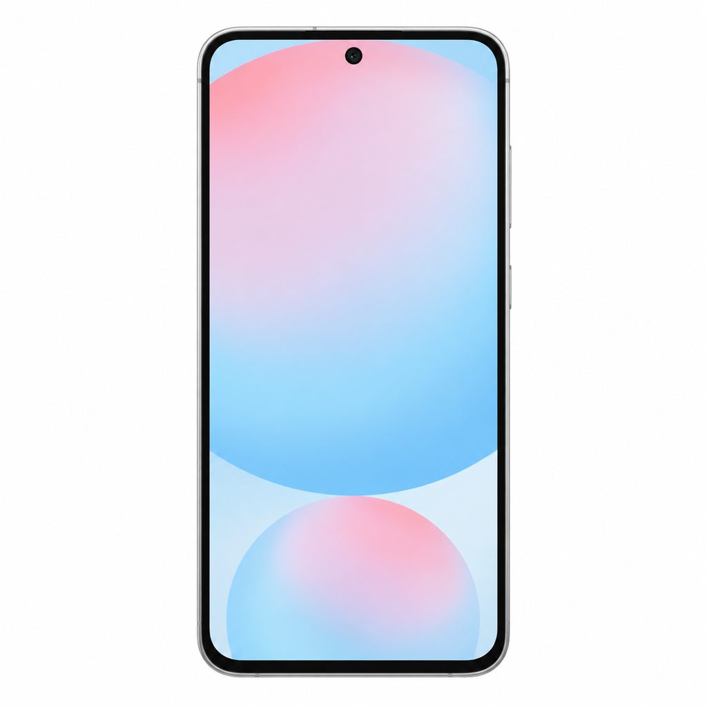 Phone front view on a white background