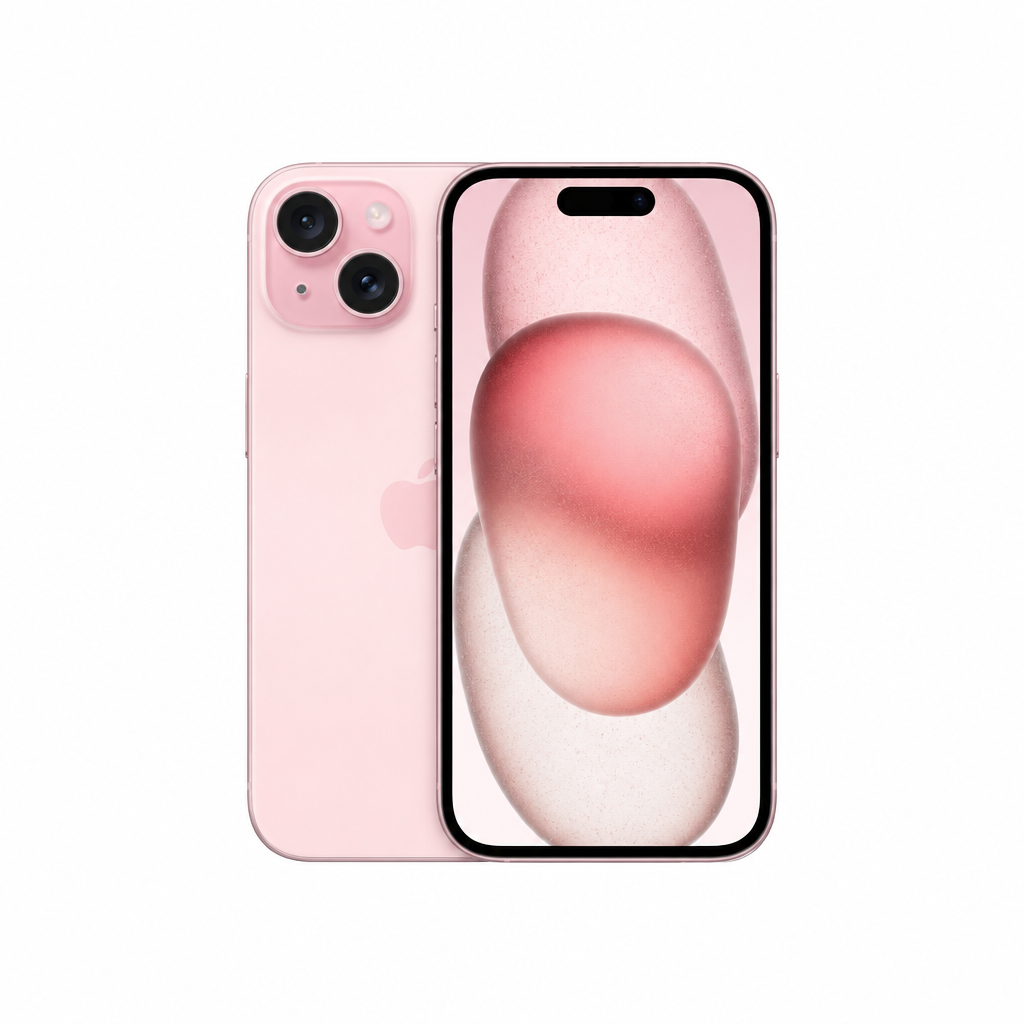 iPhone 15 product image on a white 1000x1000 background